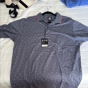 FootJoy Gray Polo Shirt with Classic Design